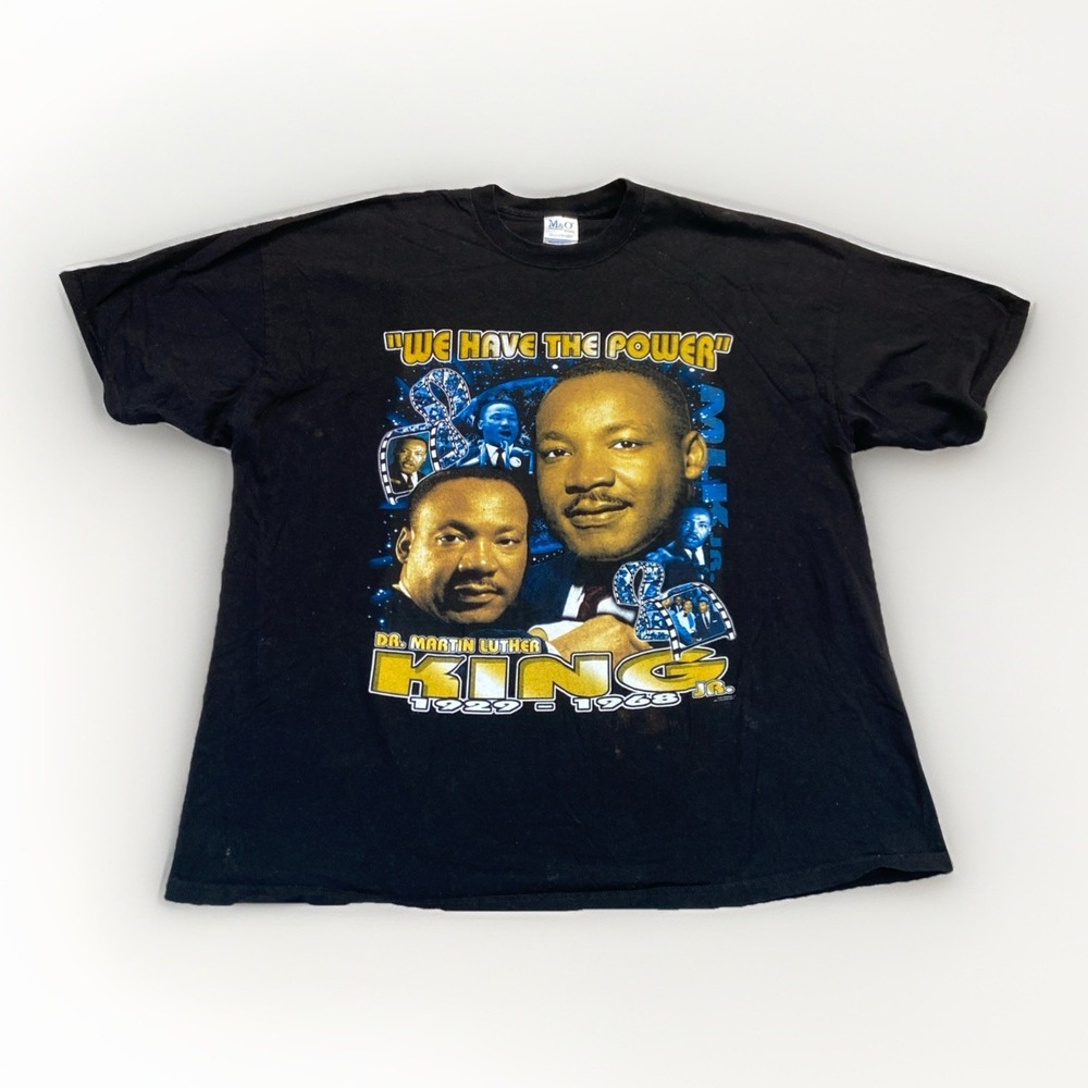 Martin Luther King Rap Tee Shirt Mens 2XL Vintage 90s Y2K NAACP BHM HBCU